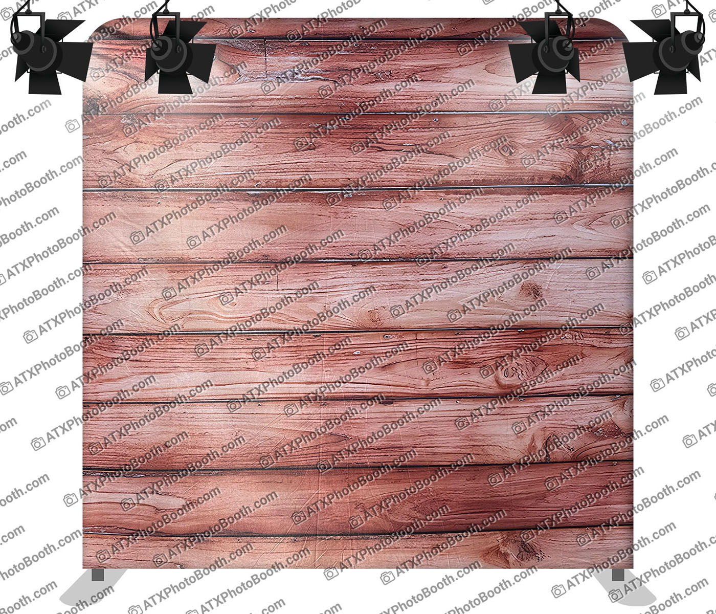 Photo booth backdrop - Brown Wood
