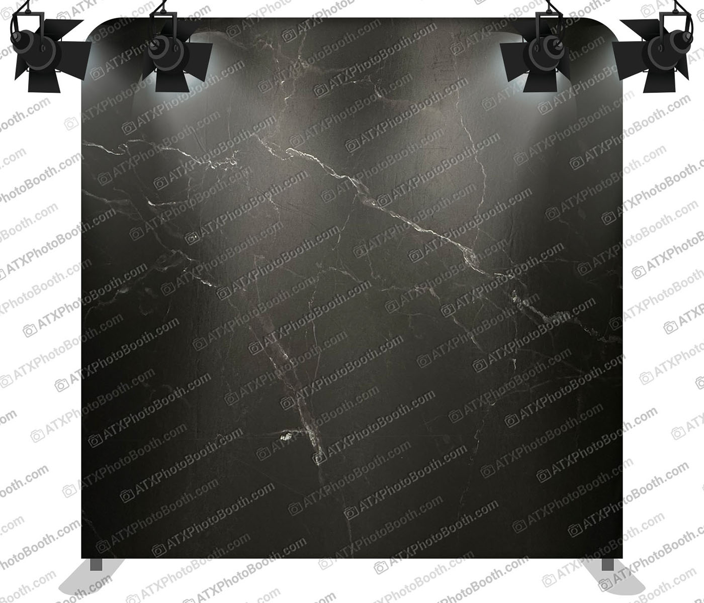 Photo booth backdrop - Black Marble