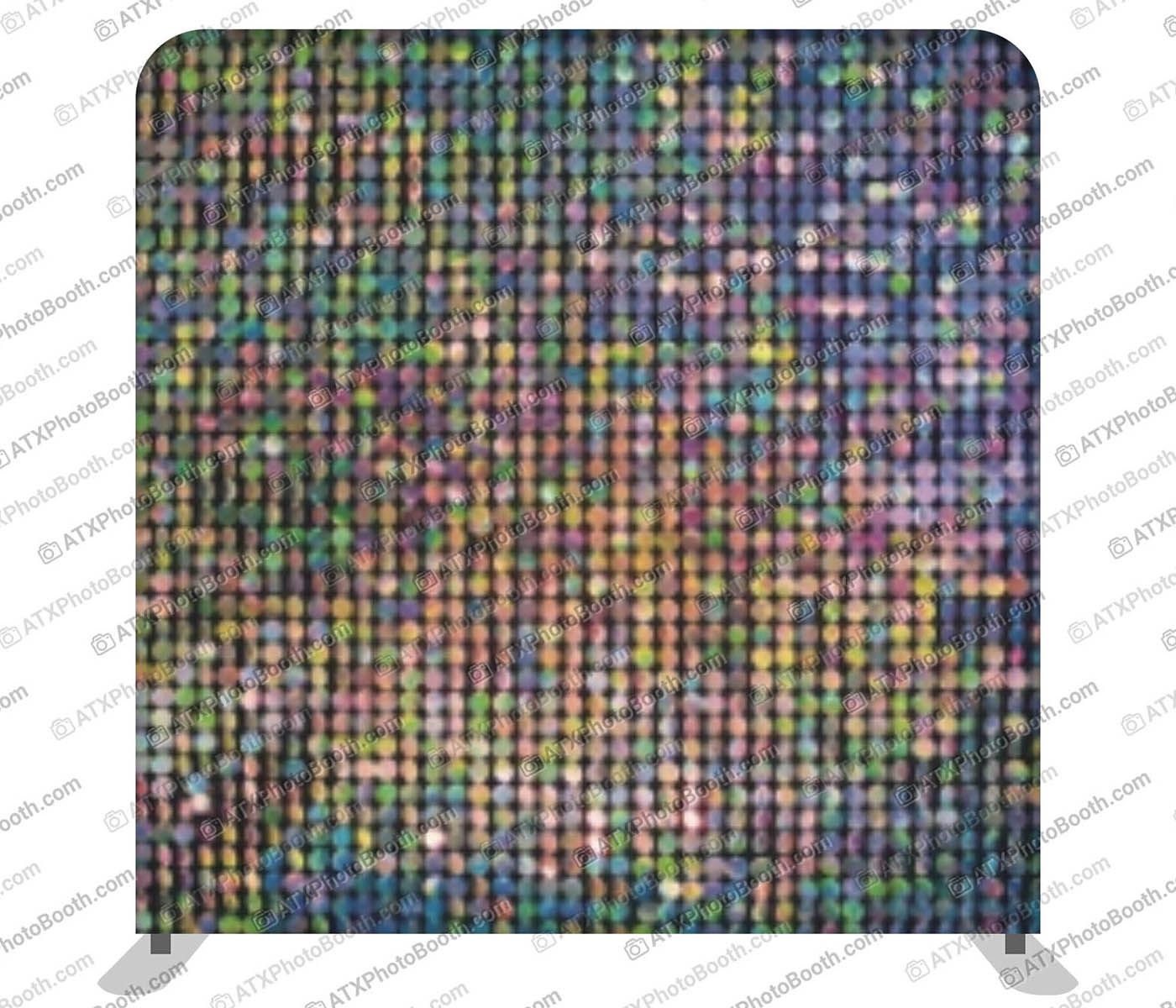Photo booth backdrop - Colorful Sequin Wall (Printed, non-reflective)
